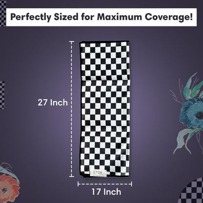 2 Double Sided Microfiber Hand Towels, 17x27 Inches Waffle Design Kitchen Towels Set, Durable & Soft Fast Drying Hand Wash Cloth and Dishcloth Perfect for Everyday (Pia & Fonnie - Black/Pink)