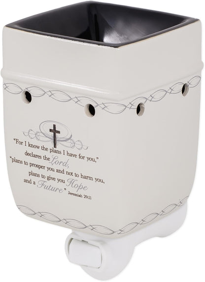 Elanze Designs for I Know The Plans I Have for You Electric Plug-in Outlet Wax and Oil Warmer