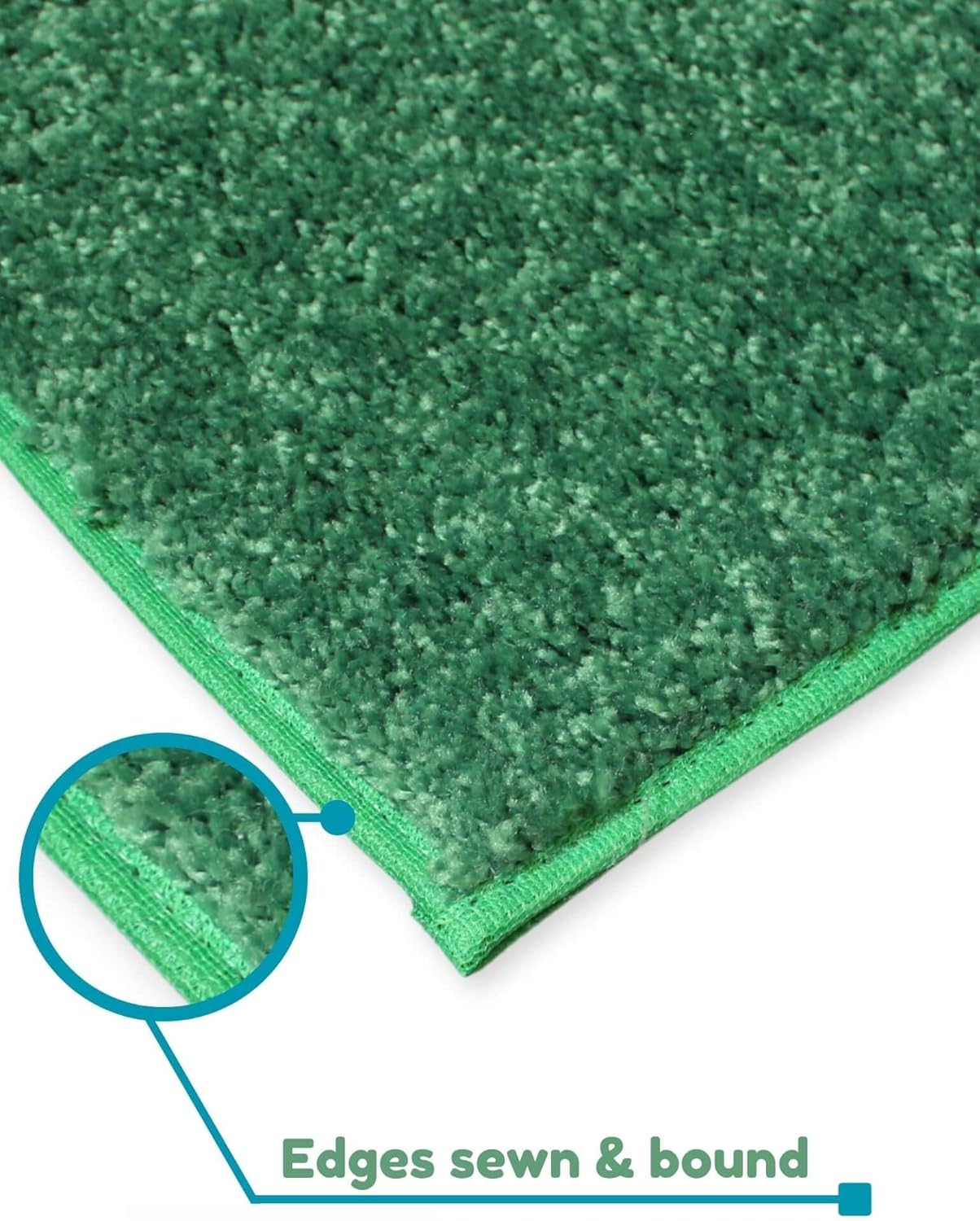 KOECKRITZ Soft and Colorful Kids Classroom Area Rugs (Passes Flammability Pill Test) Many Sizes and Bright Colors to Select from (6' x 6', Froggy)