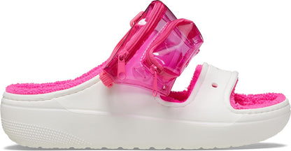 Crocs Unisex Adult Classic Cozzzy Towel Sandals, Fuzzy Slippers and Slides