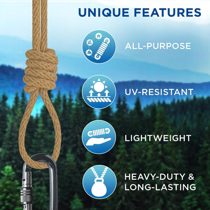 TECEUM Cotton Rope 3/16” (5 mm) – 100 FT – Strong All-Purpose Braided Rope – Natural Cotton – for Crafting, Сamping, Clothes Line, DIY, Indoor & Outdoor Use – Cappuchino