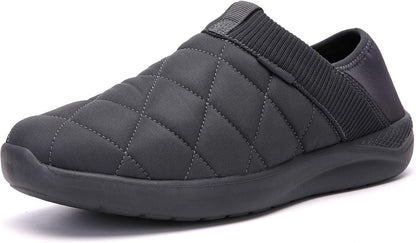 KUBUA Slippers for Men and Womens Indoor House Shoes Plush Slip on Outdoor Garden Loafers