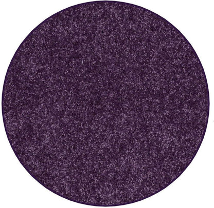 KOECKRITZ Soft and Colorful Kids Classroom Area Rugs (Passes Flammability Pill Test) Many Sizes and Bright Colors to Select from (6' Round, Eggplant)