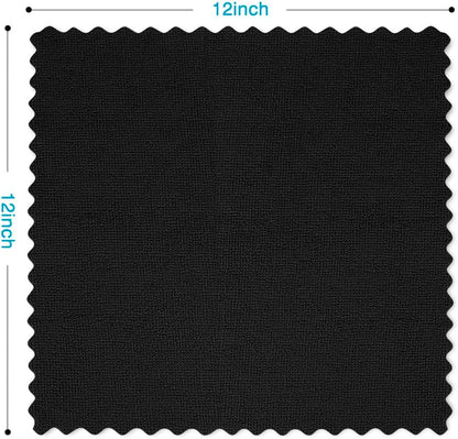 Orighty Black Microfiber Cleaning Cloth, 50 Pack Highly Absorbent Cleaning Supplies, Lint Free Kitchen Towels Cleaning Rags, Microfiber Towels for Cars, House, Window, 12x12 inch
