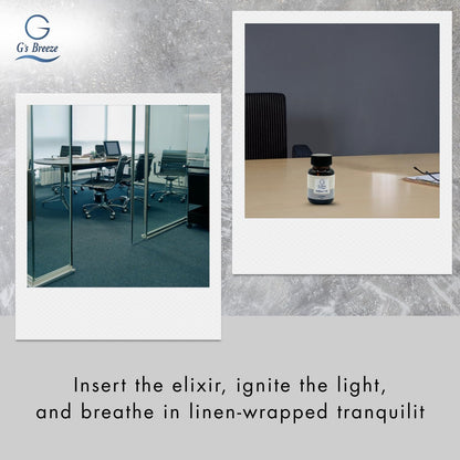 G's Breeze Linen Diffuser Oil Refill - Crisp, Clean Fragrance with Cotton & Floral Notes - Inviting & Fresh Scent for Any Space – Ideal for Home & Office – Long-Lasting Freshness Aroma - 60 ML