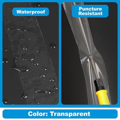 Transparent Weatherproof Seal Tape 2" x 30 Yards, High Strength Waterproof Sealing Tape for Windows Doors, RV Bathroom Kitchen Outdoor, Air Water Leakage Protection Adhesive Weather Stripping
