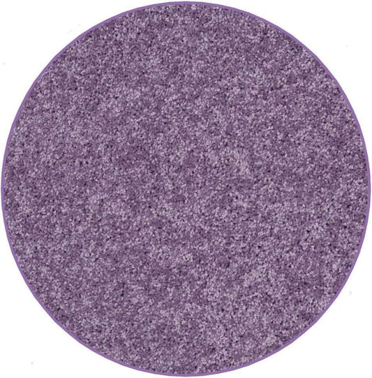 KOECKRITZ Soft and Colorful Kids Classroom Area Rugs (Passes Flammability Pill Test) Many Sizes and Bright Colors to Select from (5' Round, Lavender)