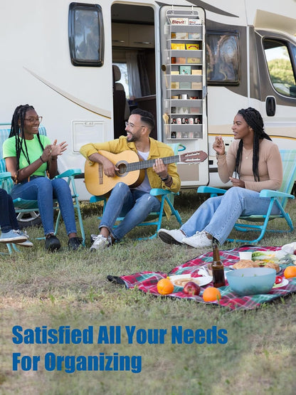 Over The Door Storage Organizer, RV Bathroom Organizer, Over The Door Organizer Camper Storage and Organization, 5 Shelf Hanging Over Door Organizer for Camper, Bathroom, Bedroom, Closet