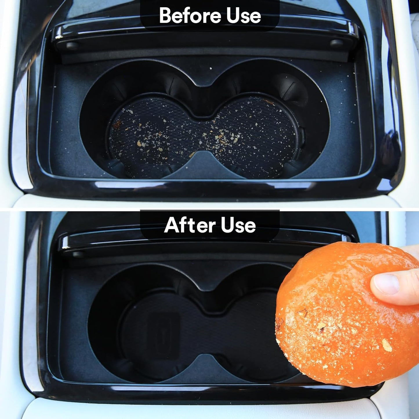 PULIDIKI Car Cleaning Gel for Car Detailing Putty Car Slime Cleaner Car Interior Cleaner Car Cleaning Supplies Auto Cleaning Kits Car Putty Car Accessories Blue Orange (2Pack)