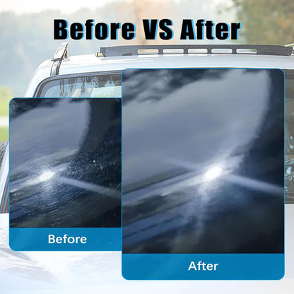 9Pcs/Set Glass Polishing Kit, 100g Cerium Oxide Powder Polishing Kit with Towel Polishing Wheels Set Polish Pads, Deep Scratch Remover for Windscreen and Glass Repair