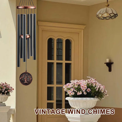 Wind Chimes for Outside, Tree of Life Deep Tone Vintage Wind Chime Outdoor Clearance, Sympathy/Memorial/Festivals/Birthday Gift for Mom Dad Grandma, Home Garden Patio Decor (32" Tree of Life)