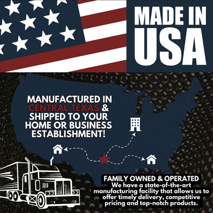 COATEDOUTDOORFURNITURE RDT-P-BLK Heavy Duty Round Trash Receptacle with Dome Top, Liner Included, 32 Gallon, Black, Made in America