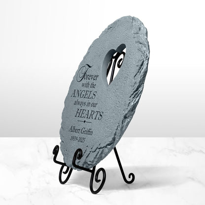 Let's Make Memories Personalized Always in Our Hearts Memorial Garden Stone - Sympathy Marker