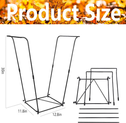 1pc Metal Trash Bag Holder - Garbage Bag Holder Frame Holds 30-45 Gallon Plastic Bags-Multi-Use Outdoor Leaf Bag Stand for Yard Camping Garden Lawn Party Supplies