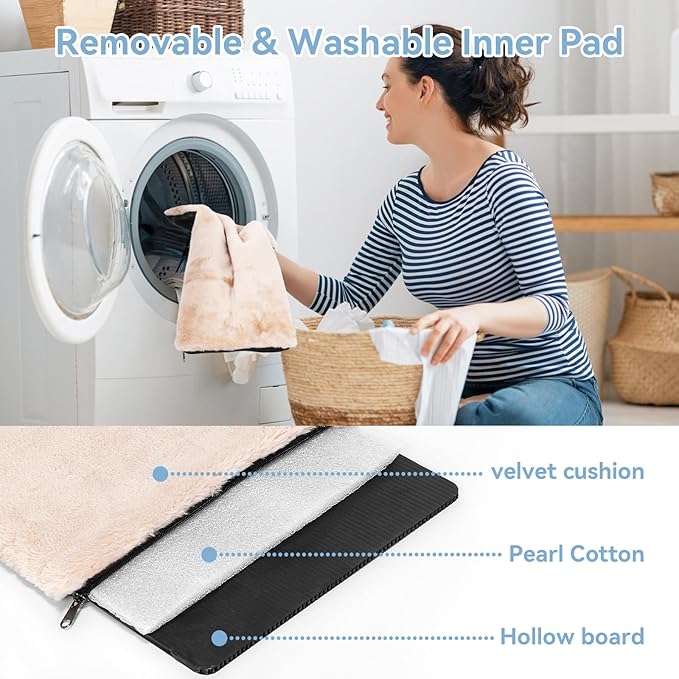 Petsfit Expandable Pet Carrier, 19x12x12 inches Soft-Sided Portable Cat Carrier Dog Carrier, with Removable Plush Mat, Locking Safety Zippers and Pockets