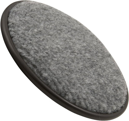 SoftTouch 2 1/2" Round Reusable Carpet Bottom Furniture Caster Cups to Protect Hardwood, Tile or Laminate Floors, Brown (4 Pack)