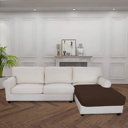 Easy-Going Sectional Couch Covers for Dogs L Shape Sofa Cover Reversible Sofa Slipcover Chaise Lounge Cover Furniture Protector Cover for Pets Dog Cat (42 x 52 inches, Coffee/Coffee)
