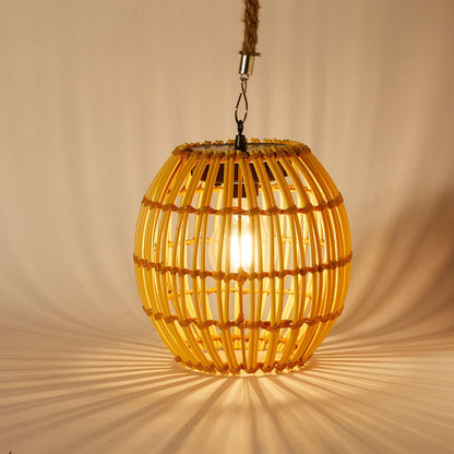 Livinlarge Hanging Solar Lantern Outdoor Waterproof, Large Solar Rattan Lantern Outdoor with Twine Handle, Bright Outdoors Hanging Lights with Edison Bulb for Garden Patio Yard Decoration