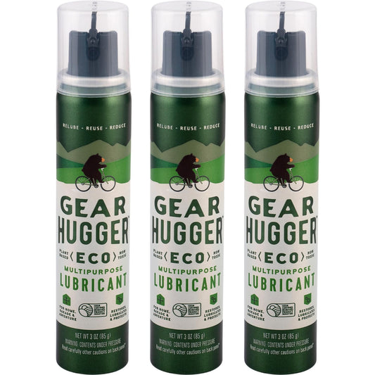 Gear Hugger Multipurpose Lubricant - Eco-Friendly (3 oz, Pack of 3), Rust Remover - Garage Door Spray, Door Hinge & Lock Lubricant - Plant-Based, No Petroleum, No PTFE