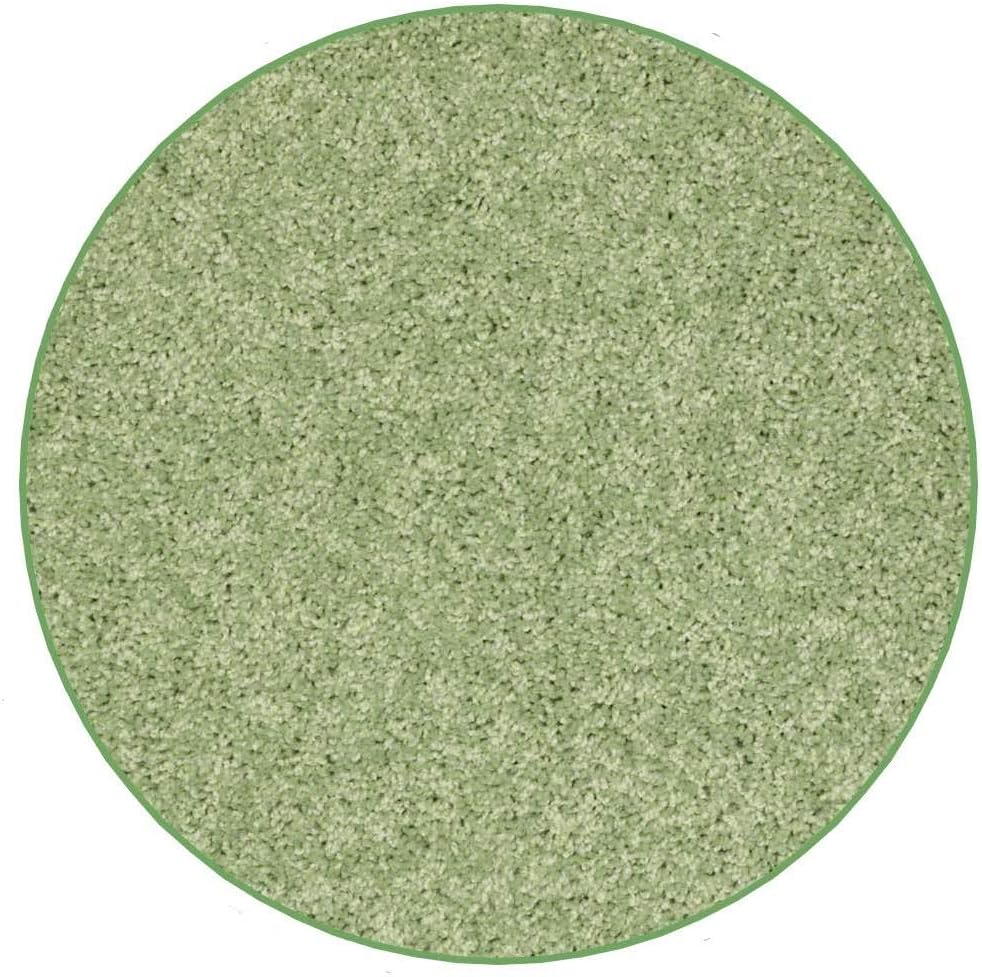 KOECKRITZ Soft and Colorful Kids Classroom Area Rugs (Passes Flammability Pill Test) Many Sizes and Bright Colors to Select from (5' Round, Lime)