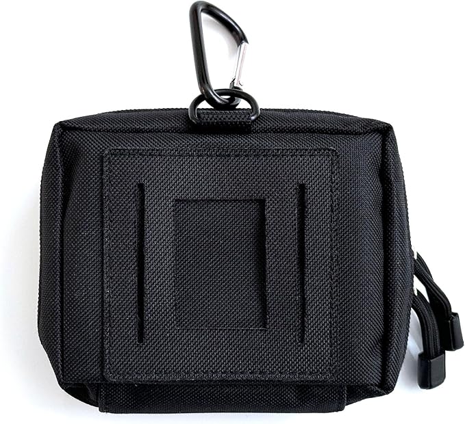 Overdose Emergency Response Kit Belt Pouch | Compact Canvas for Naloxone Kits & First Aid Supplies | Secure Zipper Closure with Carabiner | For Home, Workspaces, Fleet Vehicles - 5"x4.5"x2"