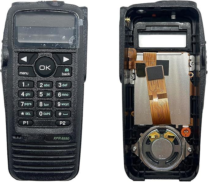XPR6550 XPR6580 Replacement Housing Case with Speaker - Shockproof Protective Cover for Motorola XiR P8268 P8260, DGP6150, DP3600 DP3601, XPR6350 XPR6380 Radios