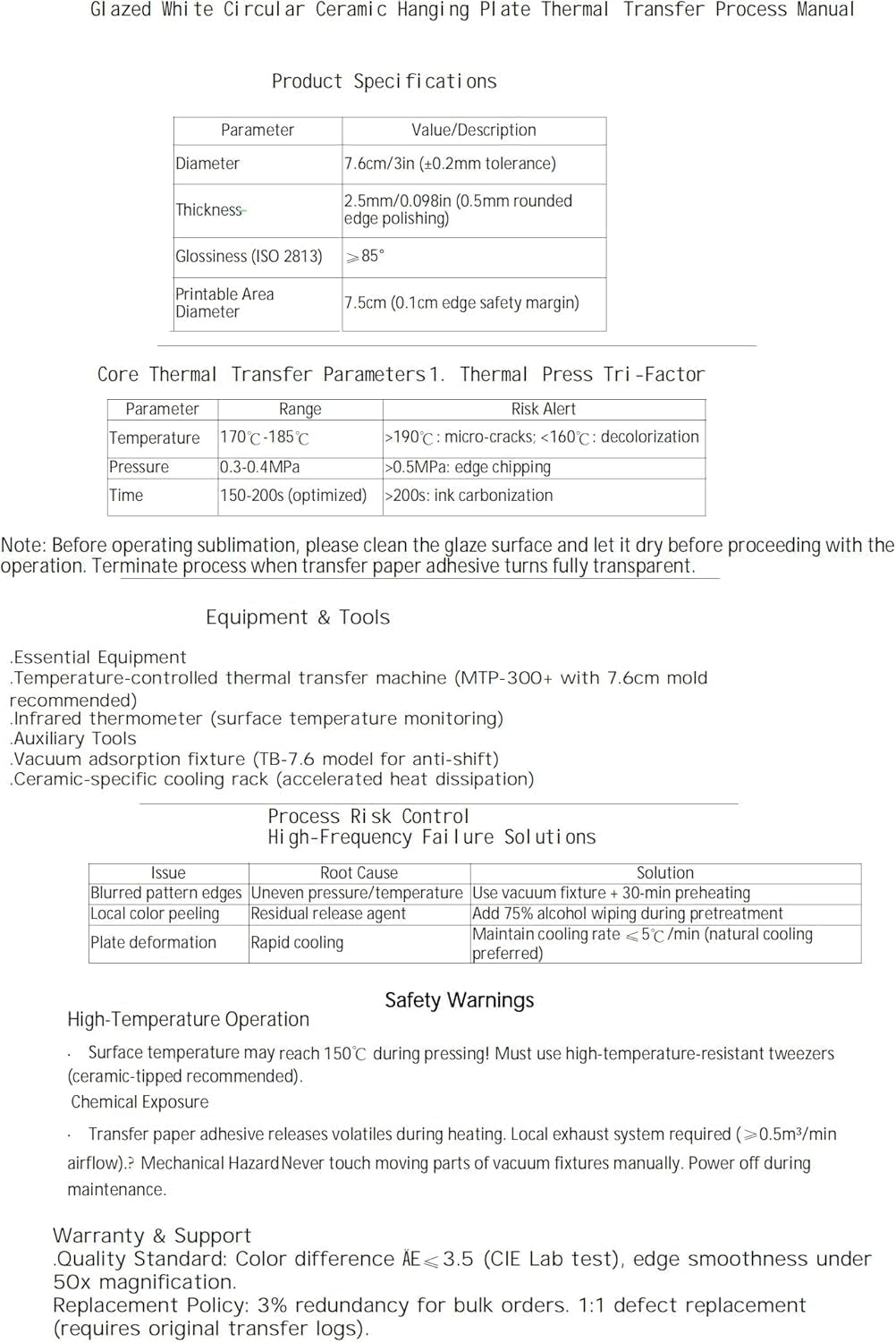 Sublimation Ornaments Bulk Ceramic Discs White Round Porcelain Personalized Ceramic Discs for Heat Press Printing - Ideal Xmas Tree Decorations & Craft Blanks (20 PCS)