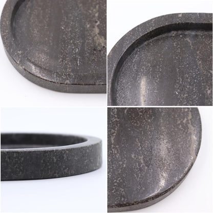 Natural Marble Tray, Oval Vanity Decorative Tray for Bathroom Counter, Countertop Stone Organizer, Catchall Tray for Kitchen, Perfume, Candles, Jewelry Dish Decorative Tray