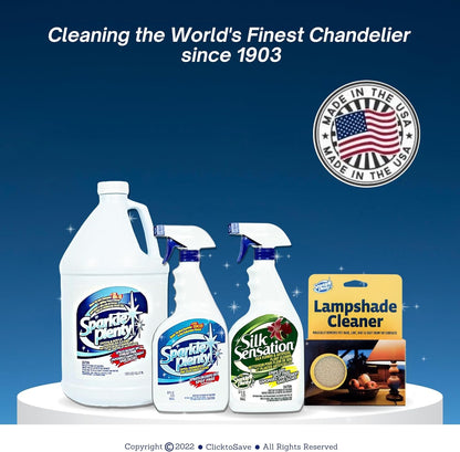 Sparkle Plenty Dry Magic Lampshade Cleaner - Pet Hair Removal Tool for Clothes & Upholstery - Lint Trap Cleaning Tool - Dust Cleaner for Lampshades, Electronic Screen, Fabrics, Tile, Wallpaper & More