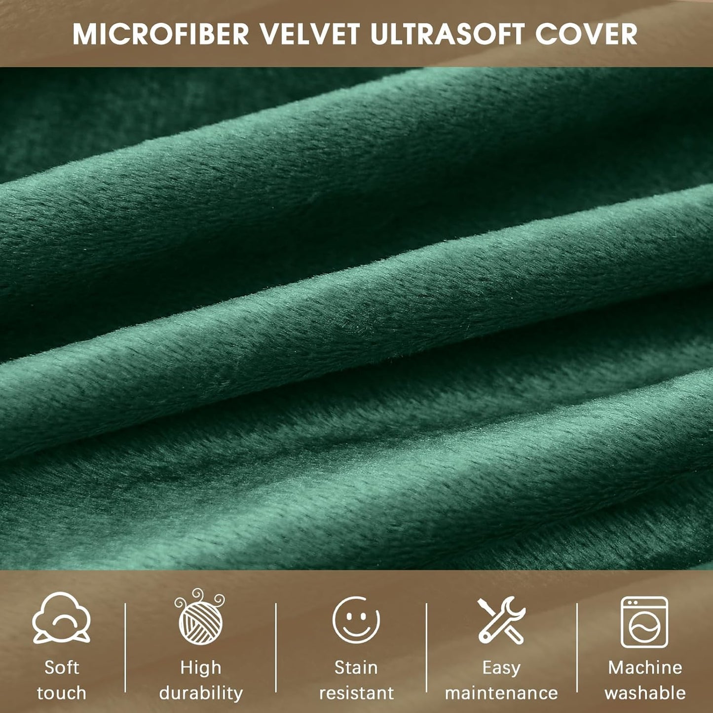 Bean Bag Chairs for Kids - Memory Foam Furniture BeanBag Chair - Kids/Teens Sofa with Soft Micro Fiber Cover - Round Fluffy Couch for Living Room Bedroom College Dorm - 2.5 ft, Green