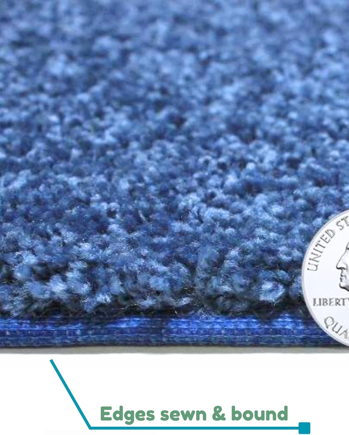 KOECKRITZ Soft and Colorful Kids Classroom Area Rugs (Passes Flammability Pill Test) Many Sizes and Bright Colors to Select from (6' Round, Royal)