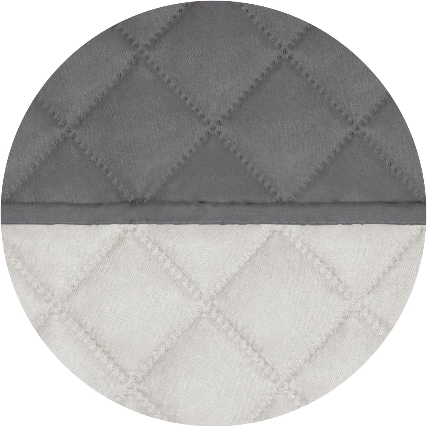 PureFit Reversible Quilted Sofa Cover, Water Resistant Slipcover Furniture Protector, Washable Couch Cover with Non Slip and Elastic Straps for Kids, Dogs, Pets (Chair, Gray/Ivory)