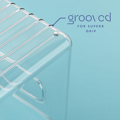 Plastic Food Storage 6 Pack Clear Container Bin with Handles for Organizing Kitchen, Pantry, Refrigerator, Freezer, Pantry, Cabinet, Closet, Bathroom. 10”x4”x6”