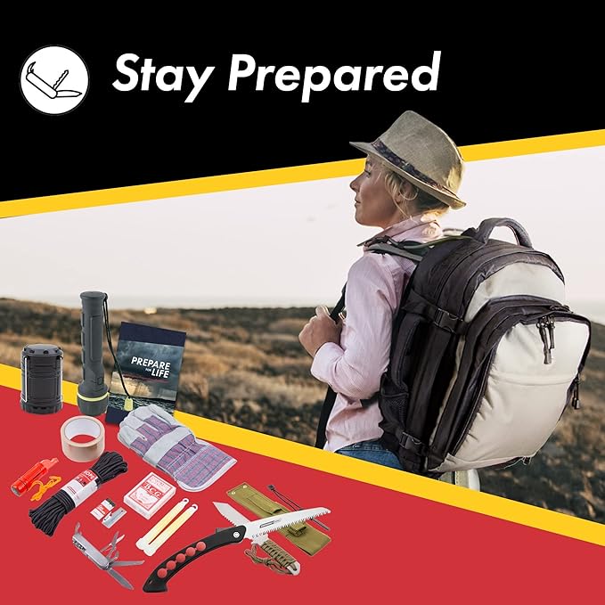 1 Person Bug out Bag Survival Kit Premium Supplies by Emergency Zone