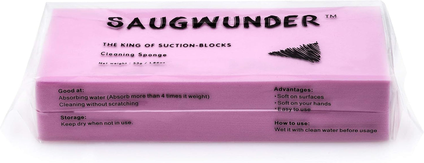 Cleaning Sponge Super Absorbent Water Durable ^~ You Know 17.5×7.5×3.5 cm[6.9 x 3 x 1.38 inches] Use for Household Clean Cars/Boats The dust and Dirt on Furnitures,Bathtubs&etc. (Pink)
