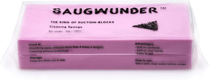 Cleaning Sponge Super Absorbent Water Durable ^~ You Know 17.5×7.5×3.5 cm[6.9 x 3 x 1.38 inches] Use for Household Clean Cars/Boats The dust and Dirt on Furnitures,Bathtubs&etc. (Pink)