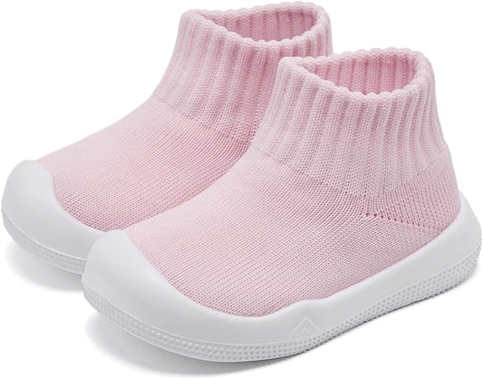 Eashi Baby Boy Girl Non-Skid Indoor Infant Walking Shoes Breathable Warm Elastic Sock Shoes with Memory Sole Protect Toes Outdoor Sneakers