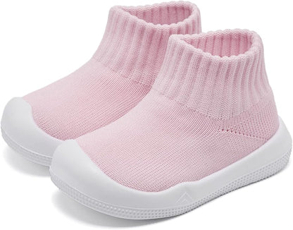Eashi Baby Boy Girl Non-Skid Indoor Infant Walking Shoes Breathable Warm Elastic Sock Shoes with Memory Sole Protect Toes Outdoor Sneakers