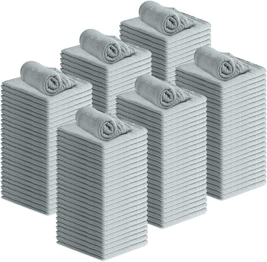 Avalon Towels Cotton Shop Rags – (Pack of 150) Size 12x14 Inches Cleaning Rags – Absorbent Shop Towels and Multipurpose Cleaning Towels for Automobiles, Industries, Garage and Homes