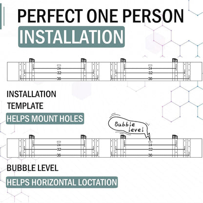 4-Pack 2x4ft Garage Wall Shelving, 4 Shelf Total 16 ft(L) Garage Shelving Wall Mounted, Heavy-Duty Storage Shelves, Perfect for Holding Storage Bins, Sporting Goods, Tools, and More Space-Saving