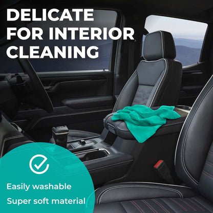 Premium XL Shammy Towel for Car - 34”x25” - Super Absorbent Chamois Cloth - Spots & Scratch-Free - Reusable Car Drying Towel