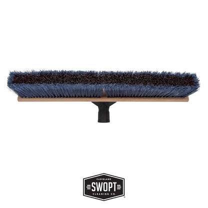 SWOPT 24” Premium Multi-Surface Push Broom Head — Indoor and Outdoor Push Broom — Cleaning Head Interchangeable with All SWOPT Cleaning Products for More Efficient Cleaning and Storage