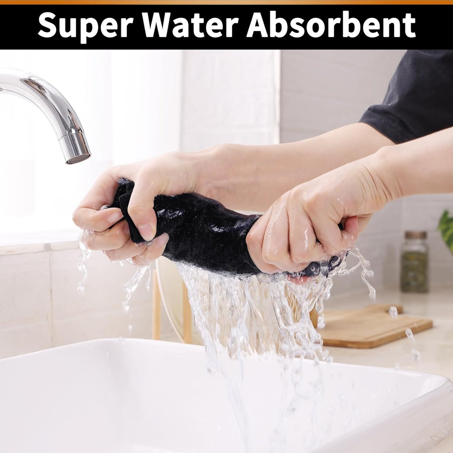 Homaxy 100% Cotton Waffle Weave Kitchen Towels - 4 Pack Soft and Absorbent Dish Towels - 16 x 26 Inches Quick Dry Hand Towels - Multiple Colour