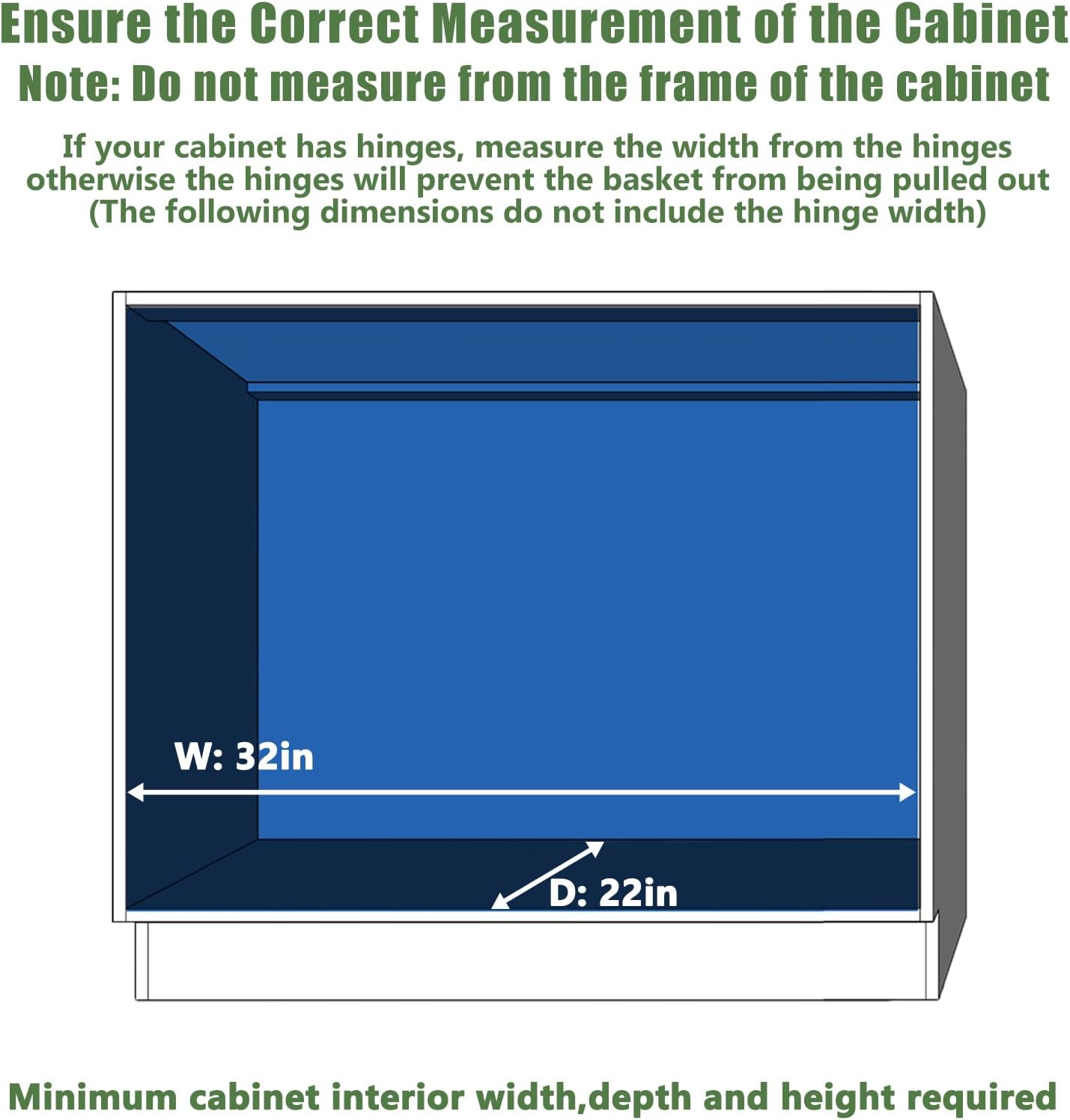 LOVMOR Pull Out Cabinet Organizer 31½" W x 21½" D, Kitchen Cabinet Pull Out Shelves Slide Out Storage