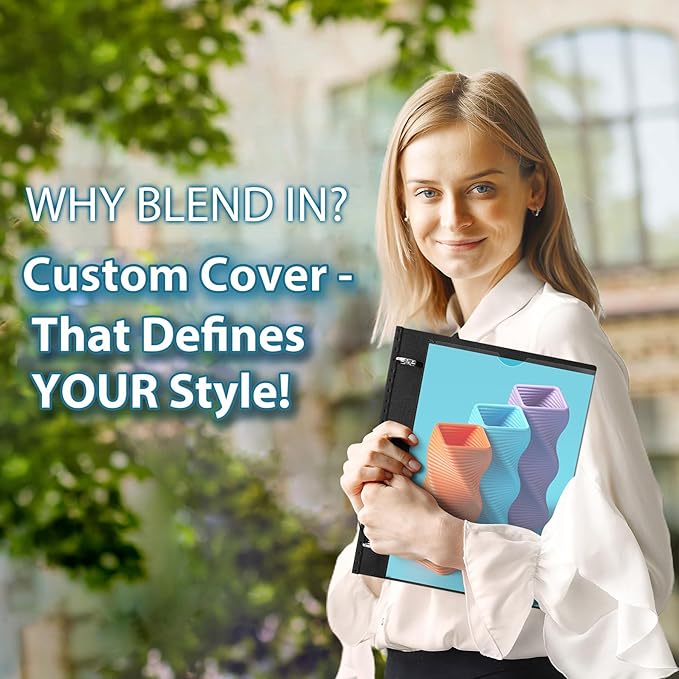 WOT I Telescoping 3 Ring Binder 1 Inch, Expandable Binder - Patented Design for Easy Portability, Holds Up 225 Sheets, Perfect for School, Office&Home Organization, Black