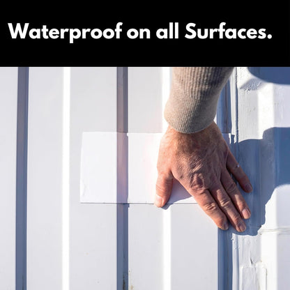 HSS Sealant Tape with MicroSealant - Waterproof Commercial Roofing Tape for Roof and RV Repair - UV- & Weatherproof (White, 4 inch x 50 feet)