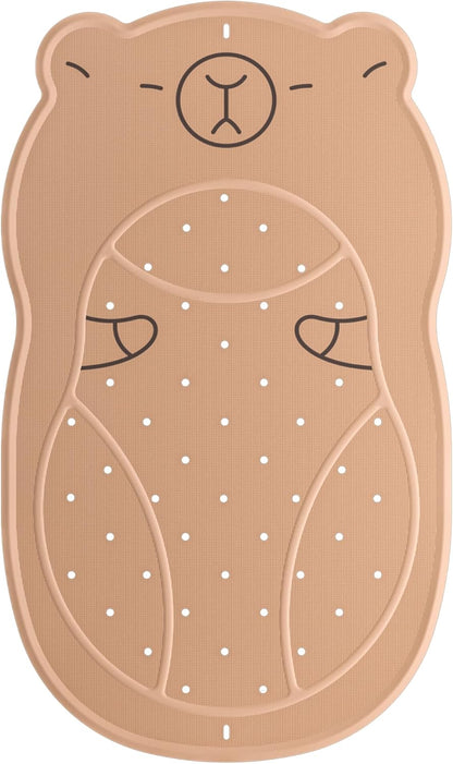 UNEEDE Kids Bathtub Mat Non Slip Shower Mat for Toddlers, Washable Anti Slip Tub Surface, Soft Rubber Mat for Bathtub Shower, Waterproof Bathtub Essentials for Children