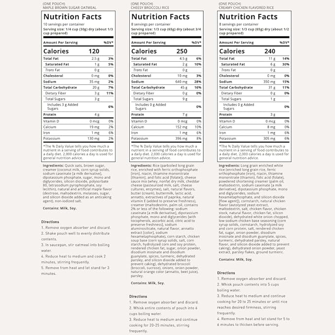 by Chuck Norris Roundhouse Provisions 3 Day, 26 servings Emergency Meal Kit, Grab-and-Go, Premade, Disaster Prep, Hiking, Survival, Adventure, Camping Food, 25 Year Shelf Life.