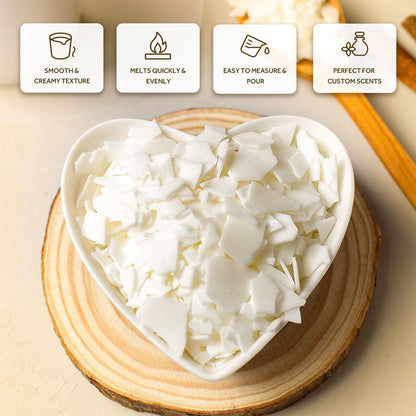 NORVENCE Soy Wax for Candle Making, Natural Soy Wax Flakes 2lb, Premium Candle Wax for DIY Candle Crafting