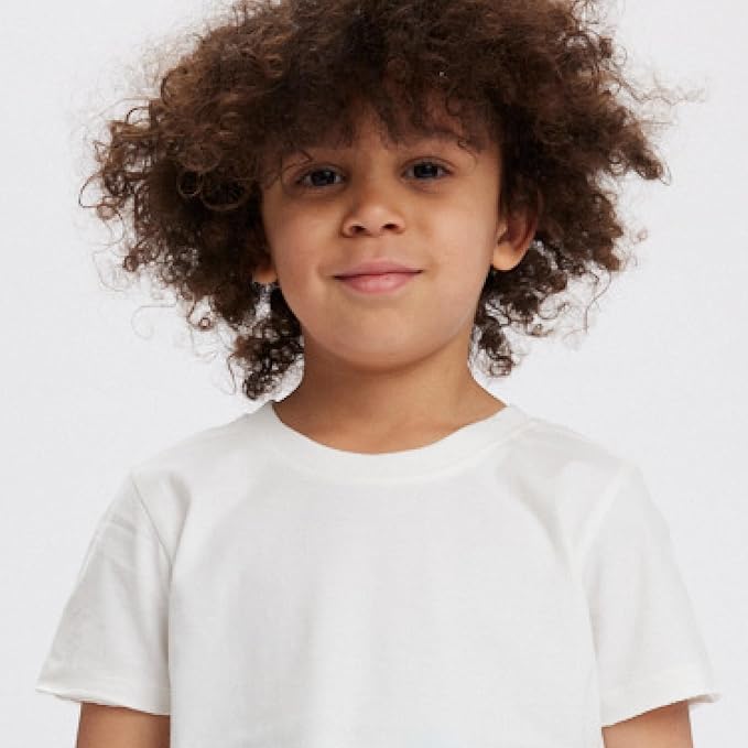 HonestBaby 5-Pack Short Sleeve T-Shirts 100% Organic Cotton Baby, Toddler, Little Kid, Boy, Girl, Unisex